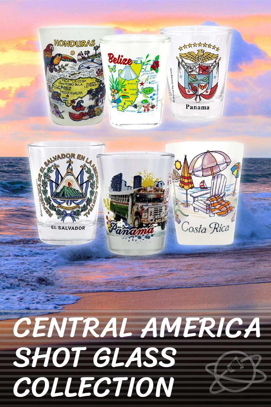 Central America Shot Glass Collection