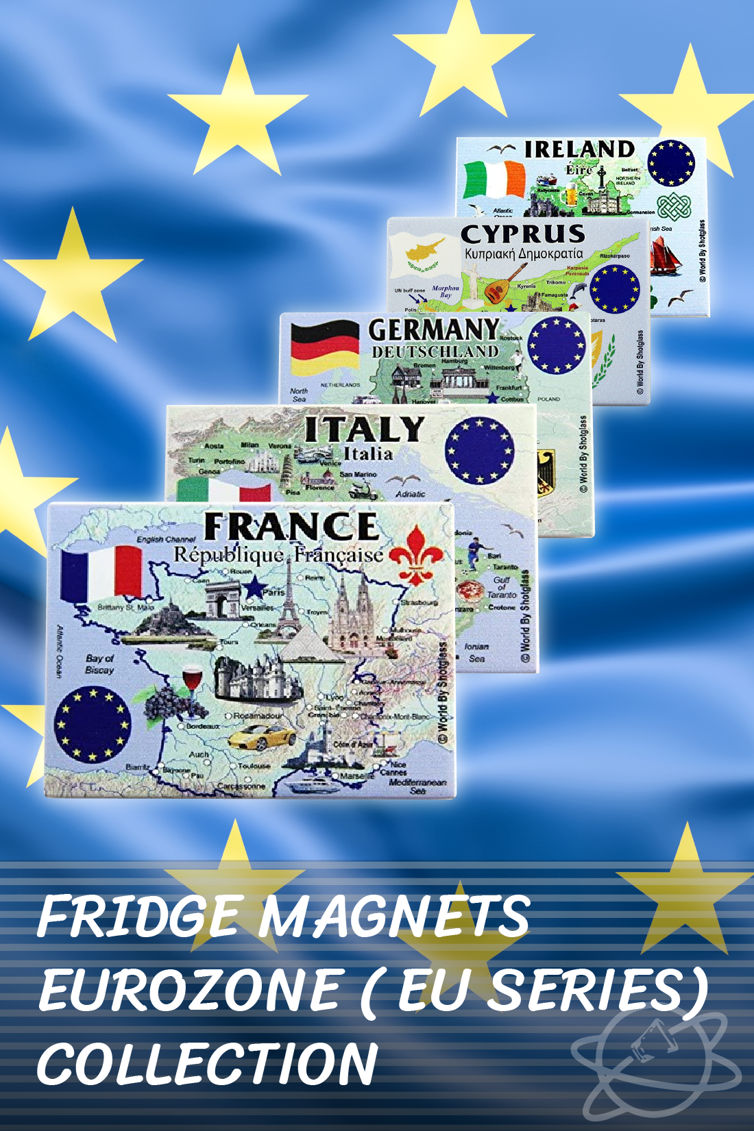 Fridge Magnets Eurozone (EU Series) Collection