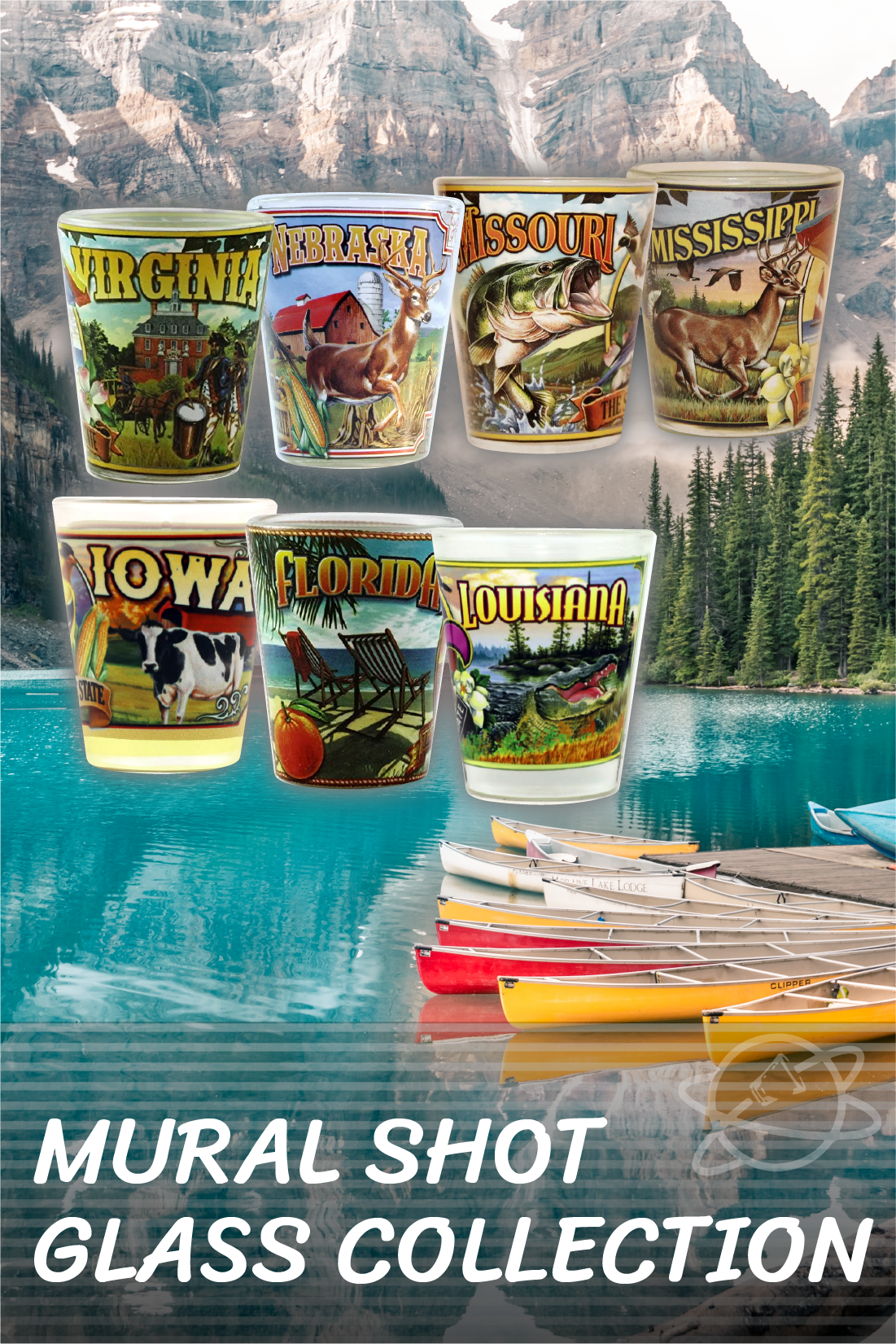 Mural Shot Glass Collection